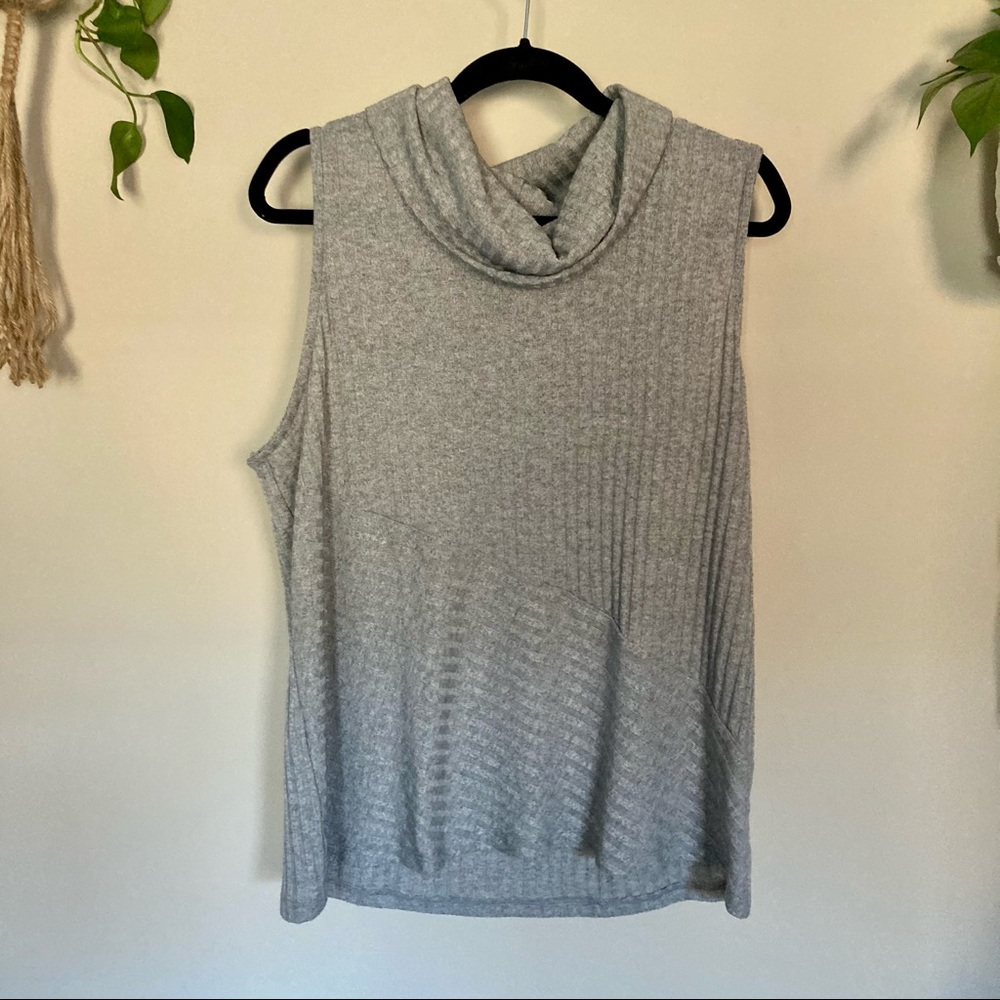 Gray sweater tank